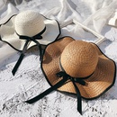 Female Summer SunProof Seaside Travel Big Brim Face Cover Straw Sun Hatpicture9