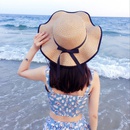 Female Summer SunProof Seaside Travel Big Brim Face Cover Straw Sun Hatpicture7