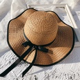 Female Summer SunProof Seaside Travel Big Brim Face Cover Straw Sun Hatpicture11
