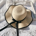Female Summer SunProof Seaside Travel Big Brim Face Cover Straw Sun Hatpicture10