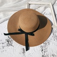 Female Summer SunProof Seaside Travel Big Brim Face Cover Straw Sun Hatpicture15