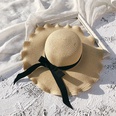 Female Summer SunProof Seaside Travel Big Brim Face Cover Straw Sun Hatpicture17
