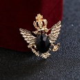 Simple nouveau style Aigle couronne ailes forme incrust Diamant alliage Brochepicture18