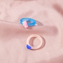 Mode Niedlichen Candy Rosa Mini Br Blau Herz Form Harz Ringpicture12