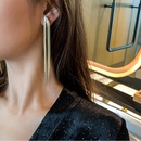 Fashion Simple Line Chain Long Tassel Stud Earrings Ornamentpicture7