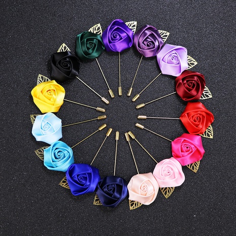 new style fashion Candy Color Rose shape Corsage Brooch's discount tags