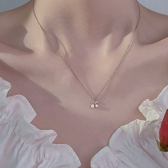 Neue Stil Legierung Imitation Perle Kirsche anhänger Halskette