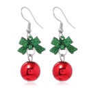 Fashion Cute Sweet Glitter Bow Red Bead Alloy Earringspicture12