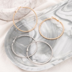 Simple style Geometric Alloy Twist circle Earrings Five-Piece Set