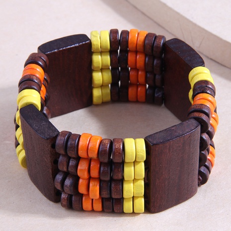 Fashion Bohemian National Style Wooden Simple  Bracelet's discount tags