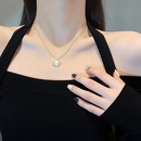Fashion Simple Opal Planet Pendant Clavicle Chain Titanium Steel Necklacepicture9