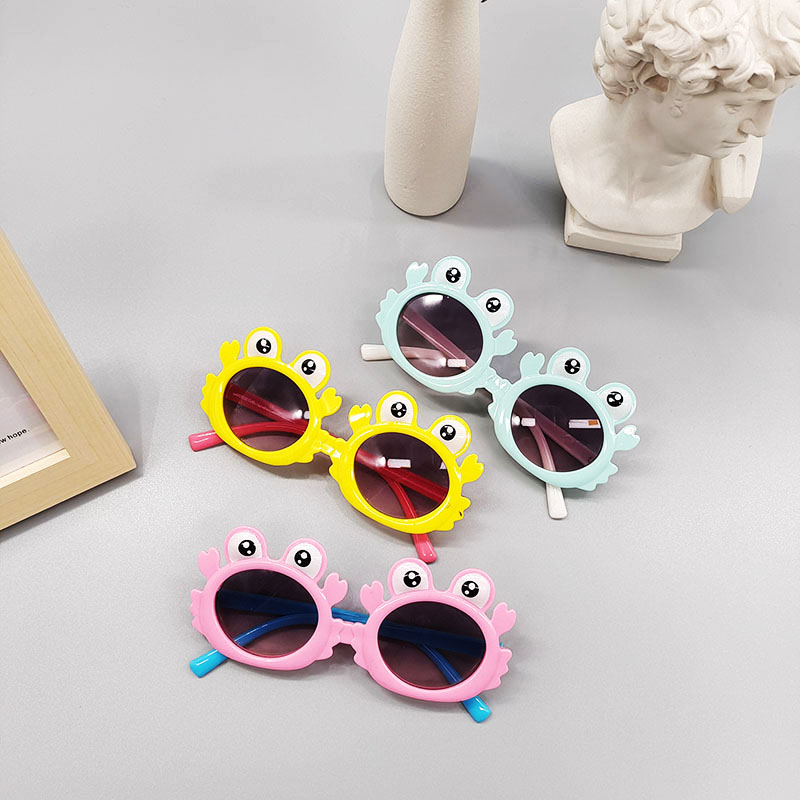 2022 neue Kinder sonnenbrille Koreanische Version kleiner Frosch Baby Sonnenbrille Jungen und Mdchen machen Fotos konkaver Stil Sonnenschutzpicture2