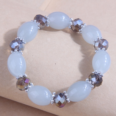 Fashion solid color Crystal Resin decor Personality Bracelet's discount tags