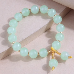 Mode Einfache Gelee Farbe Jade Perle Einfache Armband