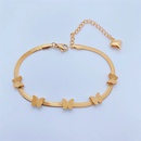 Fashion Elegant 18K Gold Plating Butterfly Snake Bone Chain Titanium Steel Braceletpicture11