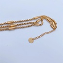 Fashion Elegant 18K Gold Plating MultiLayer Chain Titanium Steel Braceletpicture10