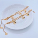 Fashion Elegant 18K Gold Plating Portrait DoubleLayer Chain Titanium Steel Braceletpicture11