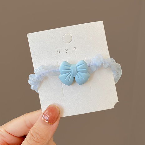 Fashion Cute Bow Shaped Cream Solid Color  Hair Rope Hair Accessories's discount tags