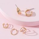 Fashion Jewelry Stacked Geometric Alloy Ear Clip Suitpicture5