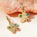 Fashion Jewelry Flower Shaped Inlay Rhinestone Alloy Earringspicture4