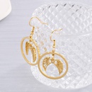 Fashion New Stainless Steel Round Hollow Angel Wings Ear Hookpicture7