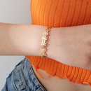 Fashion Jewelry Simple Flower Shaped Alloy Bracelet Womenspicture4