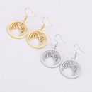 Fashion New Stainless Steel Round Hollow Angel Wings Ear Hookpicture5
