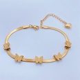 Fashion Elegant 18K Gold Plating Butterfly Snake Bone Chain Titanium Steel Braceletpicture12
