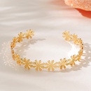 Fashion Jewelry Simple Flower Shaped Alloy Bracelet Womenspicture5