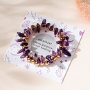 Fashion Jewelry Natural Amethyst Stone Beaded Alloy Bracelet Setpicture5