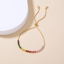 Mode Simple Rglable Gomtrique Color Incrust Zircon Cuivre Braceletpicture16