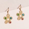 Fashion Jewelry Flower Shaped Inlay Rhinestone Alloy Earringspicture6