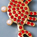 Fashion New Red Crab Rhinestone Creative Ornament Alloy Earringspicture12