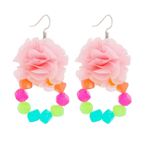 Fashion New Bohemian Flower Acrylic Plate Exotic Female Beach Resin Earrings's discount tags
