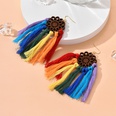 New Ethnic Style Handmade Colorful Fabric Tassel Geometric Earringspicture14