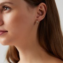 Fashion Simple Rose Zircon Inlaid Diamond Commuter Copper Ear Clippicture6