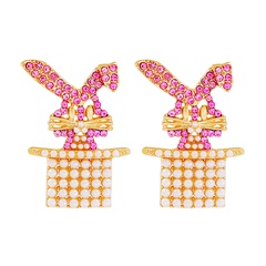 Fashion New Creative Animal Magic Rabbit Women's Accessories Alloy Earrings