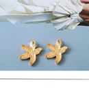 Fashion Creative Colorful Starfish Full Diamond Retro Alloy Earringspicture12