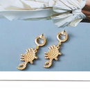 Fashion New Red Crab Rhinestone Creative Ornament Alloy Earringspicture9