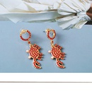 Fashion New Red Crab Rhinestone Creative Ornament Alloy Earringspicture10