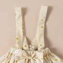 Fashion Summer New Letter Daisy Embroidery Yellow Top Printed Suspender Skirt ThreePiece Suitpicture5