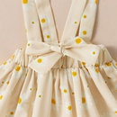 Fashion Summer New Letter Daisy Embroidery Yellow Top Printed Suspender Skirt ThreePiece Suitpicture6