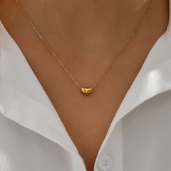 Retro einfache goldene einstellbare Edelstahl Galvani Halskette