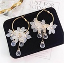 Fashion Flower Tassel Water Drop Pendant Crystal Petal Earringspicture9