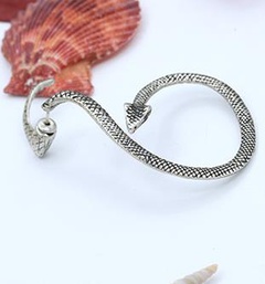 Solid Color Alloy Snake Ear Studs Daily Plating Alloy Clip&Cuff Earrings