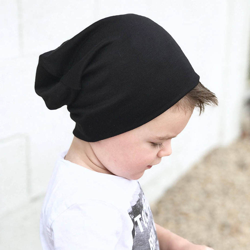 Mode Mignon Enfants de Couleur Unie Tricot Chapeau Cheveux accessoirespicture1