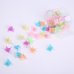 Canned Jelly Solid Color Light Bow Children's Small Hairclip 50-Piece Set