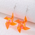 fashion laser acrylic windmill color sequins irregular earringspicture13