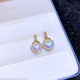 fashion earrings simple heartshaped pearl copper earringspicture13