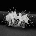 fleur de marie peigne  cheveux simple tte fleur millet perle perle noeud accessoires de mariagepicture12